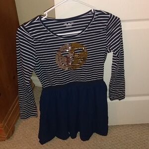 Nwot long sleeve blue dress